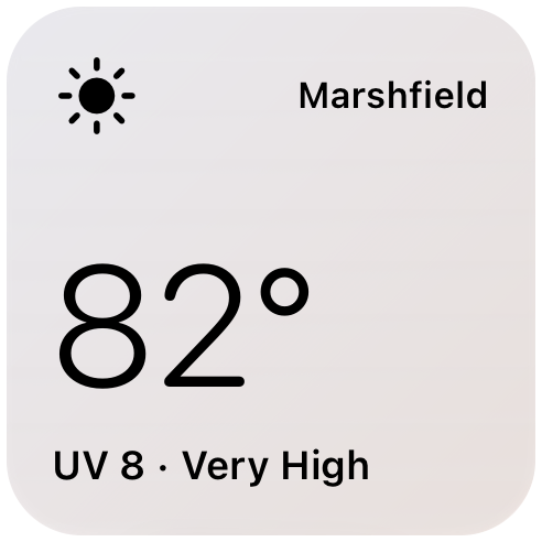 DS Weather Small · minimal widget